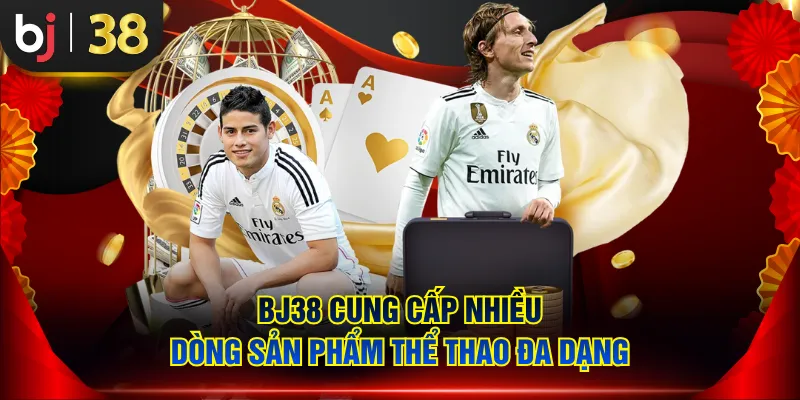 BJ38 cung cấp nhiều dòng sản phẩm thể thao đa dạng